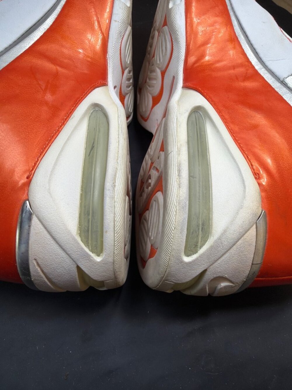 Vintage 2002 Nike Air Max Elite X Mens Size 10 White Orange Sneakers 303965-108 - Picture 10 of 11